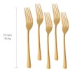 TEAHAHA 8 Piece Dinner Fork Set, Stainless Steel Fork Set，