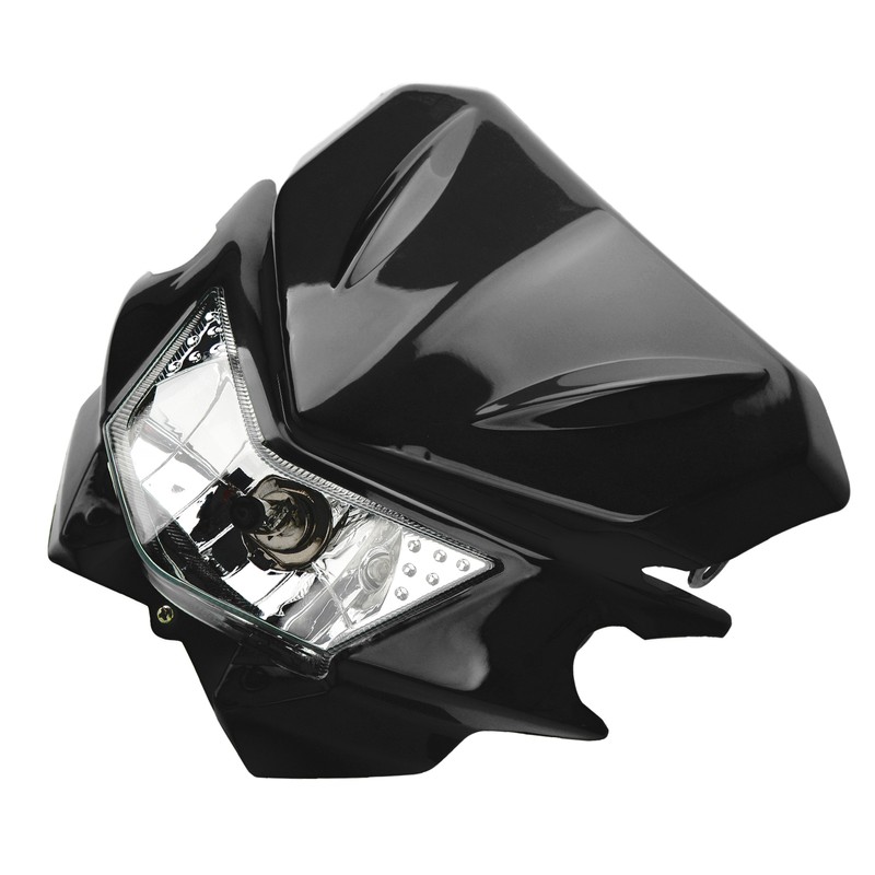 Motorcycle Front Headlight H4 Interface LED Waterproof DRL Headlight for