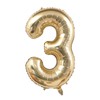40 Inch Champagne Gold Number 30 Balloons，30th Birthday Decorations Supplies.