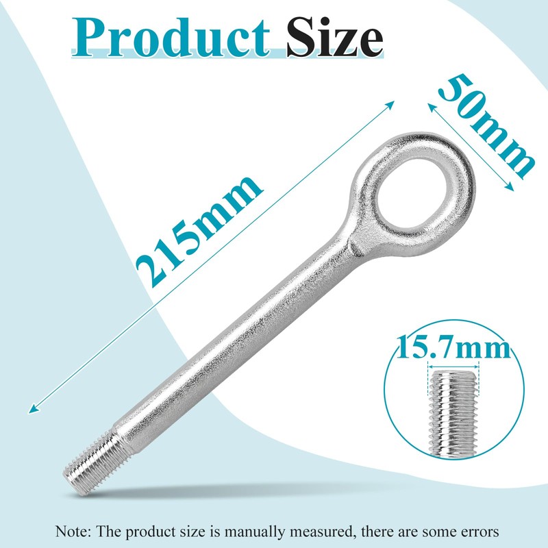 EFUTURETIME 51798113 Tow Eye 215 mm Tow Hook Compatible with