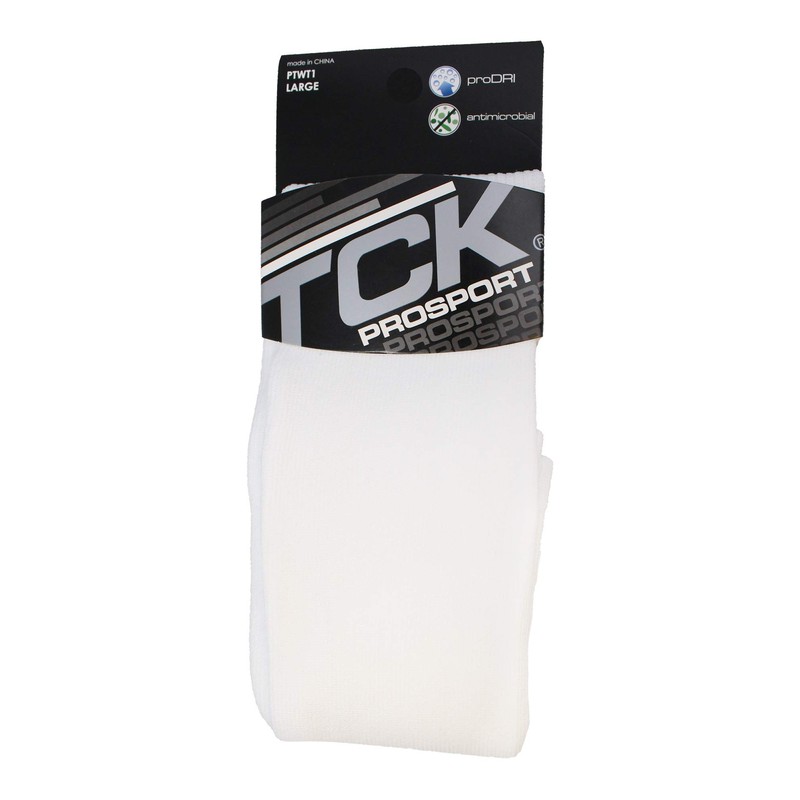 TCK Prosport Performance Tube Socks (White, Large)