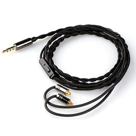 Linsoul Tripowin Zombur en el oído Monitor de cable, 4N de alta pureza OFC libre de oxígeno cable de alta fidelidad con cable IEM, 3,5 mm Audio Jack (Con Micrófono, MMCX)