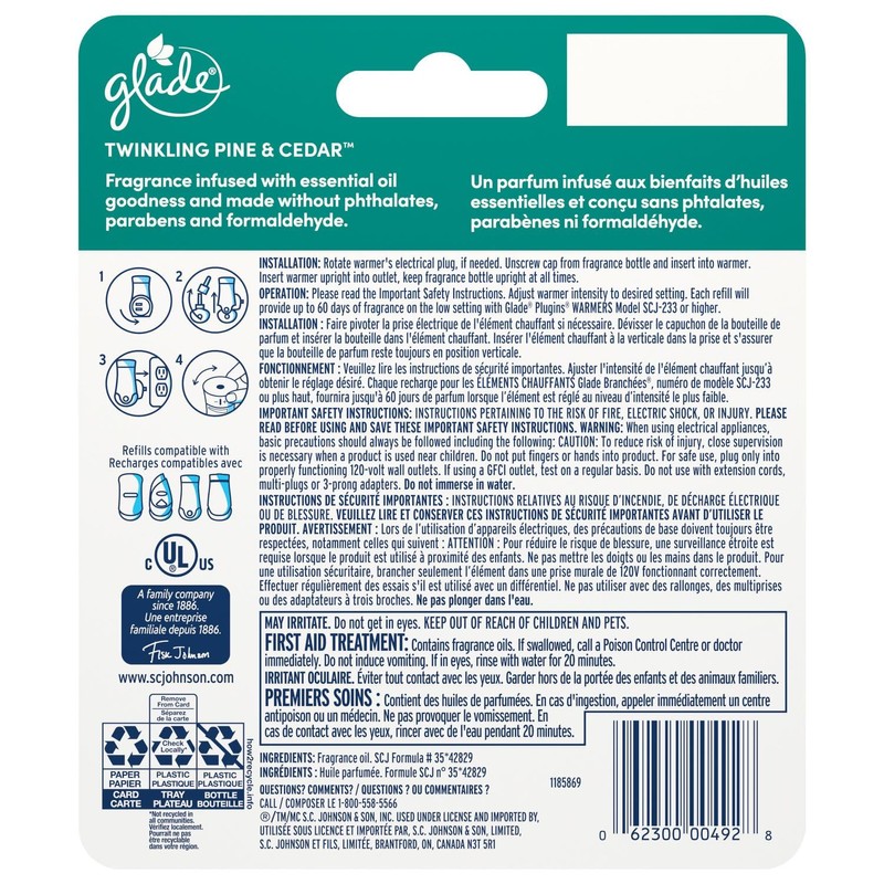 Glade PlugIns Air Freshener Starter Kit, Scented and Essential Oils