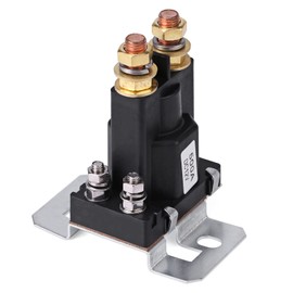 500A DC 12V High Current Solenoid Auto Car Starter Relay DC Power Solenoid,4 Pin SPST Start Contactor Double Batteries Isolator Control On/Off Switch
