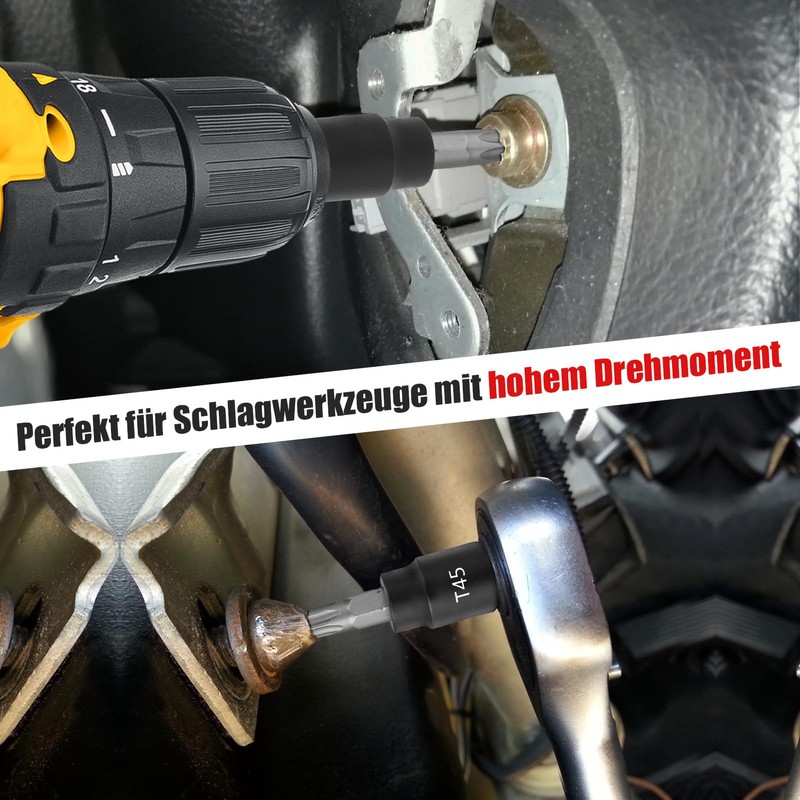 Awang Torx Bit Socket Set 13 Pieces, T8 - T60