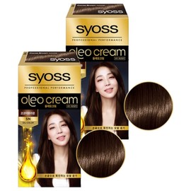 Saios Oleo Cream Hair Dye, 5N Cocoa Brown, 2 Pieces / 사이오스 올레오크림 염모제, 5N코코아브라운, 2개
