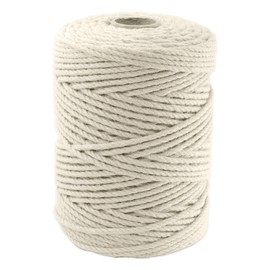 IMROPE 4mm x 500 Feet White Jute Rope, Twine for Gardening Tomato Climbing Plant Tie Floristry Crafts Gift Wrapping Packing Decor