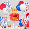 Red White Blue Balloons, 60PCS Red Blue Confetti Balloons, 12