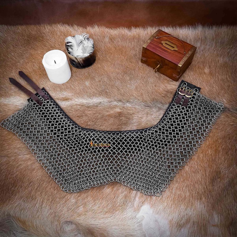 Lord of Battles Chainmail Collar Medieval Neck Armor – 10mm