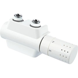 Simplex F12160 Multiblock Universal Valve Fittings Set - Corner and Passage Shape (White) - Efficient Heating Control and Easy Installation