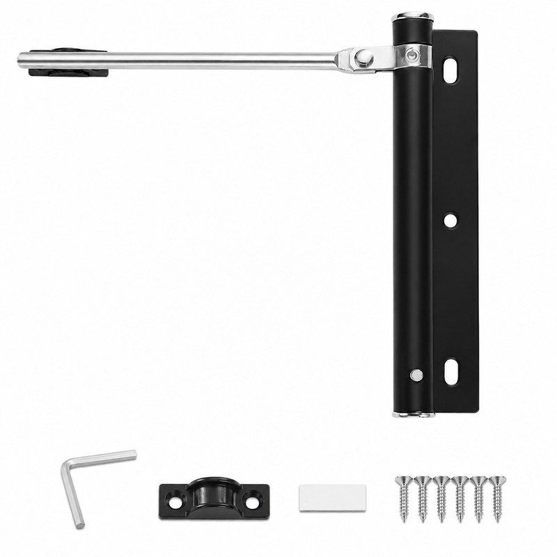 Adjustable Zinc Alloy Automatic Door Closer with Arm & Screws