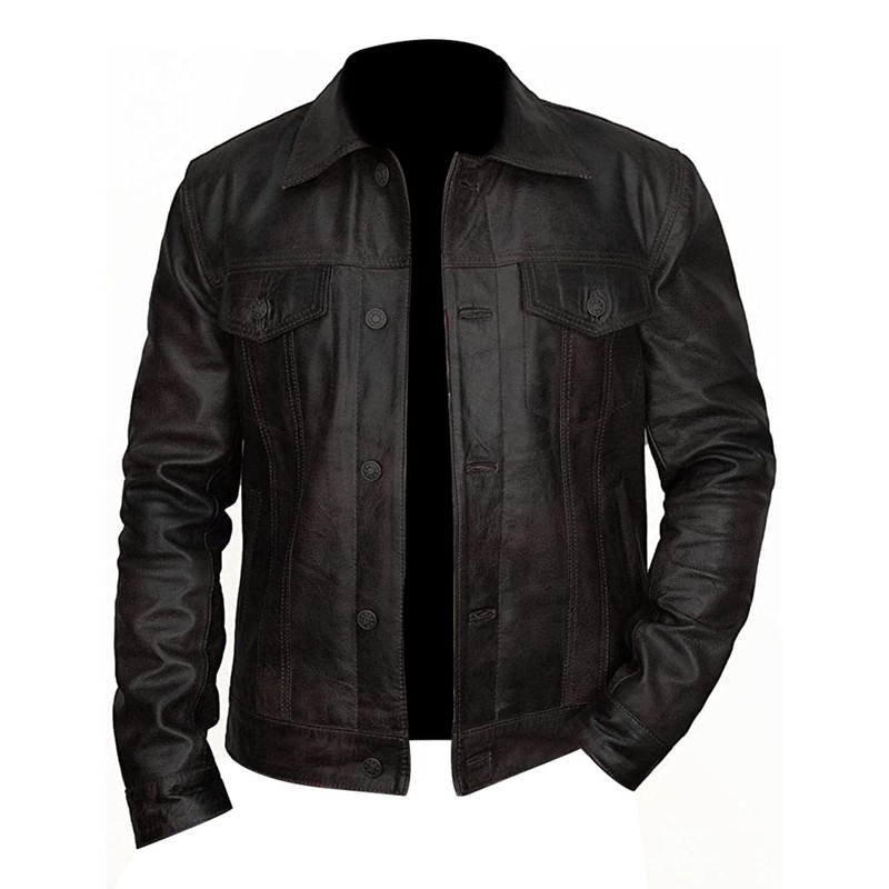 Timeless Black Trucker Jacket - Classic Vintage Look