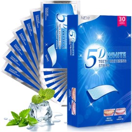 Tiras Blanqueadoras Dientes,30 unidades bandas blanqueadoras de dientes,15 Sesiones blanqueamientos dentales,Tiras para Blanquear los Dientes-Para Limpiar Los Dientes quita Manchas