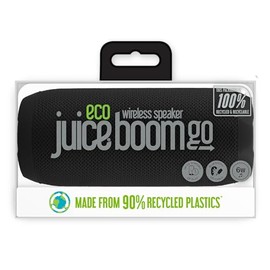 Juice BoomGO Bluetooth Speaker. Wireless Speakers with Bluetooth, 360 Sound and 3 x 2W Speakers. Splashproof, Durable Portable Speaker, Compatible with MP3, Tablet & Mobile Devices - Black