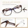 EASY READ 2 Pack Reading Glasses for Women,Cat Eye Blue