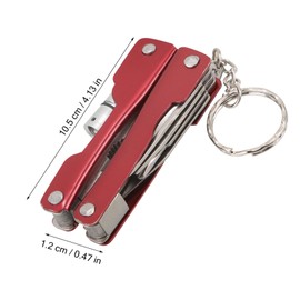 Zerodeko Mini Stainless Steel Multifunctional Pliers with Flashlight Compact Outdoor Pocket Tool for Camping Emergency Use and Versatile Utility