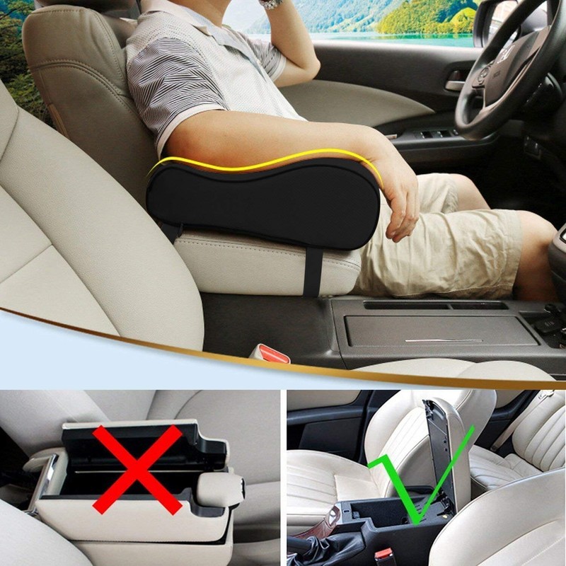 Timorn Car Armrest Cushion, Memory Foam Car Armrest Console,Car Center