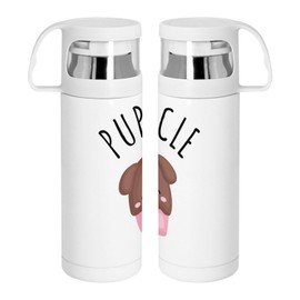 Pupsicle Dog Ice Cream Pets Stainless Steel Thermos Flask with Integrated Cup, 350 ml