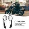 2PCS Motorcycle Rearview Mirror Clear Vision Wide Angle Shockproof Handlebar