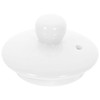 PRETYZOOM tea cup cover replacement teapot lid elegant white lid