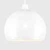 MiniSun - Modern Mini Retro Gloss White Metal Arco Style