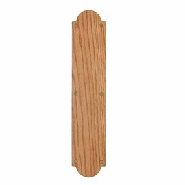 Wood Door Push Plate Solid Oak 14 3/4" H | Renovator's Supply