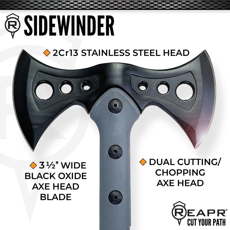 Reapr Sidewinder Tactical Double Axe – 16" Dual-Headed Survival Hatchet