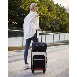 LOVEVOOK Carry On Luggage 22x14x9 Airline Approved, 20 Inch Softside Suitcases with Wheels, Lightweight Spinner Carry on Suitcase with TSA Lock, Water-Resistant Large Capacity Luggage for Travel