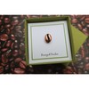 Large Copper Coffee Bean Lapel Pin