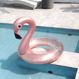 Inflatable Swim Ring Thickened Cute PVC Adult Children Swimming Float for Summer Beach Party