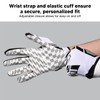White Football Gloves Anti Slip Silicone Grip Sports Receiver Glove