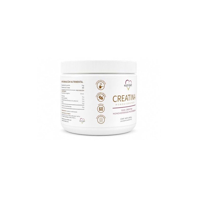 Nutridiet, Creatina Monohidratada Micronizada de Alta Pureza