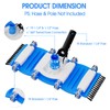 2025 TidyMister Pool Vacuum Head with Side Brushes and Wheels