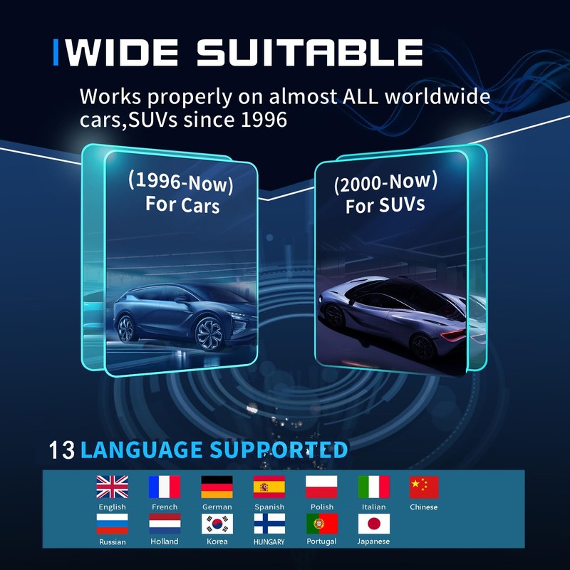 Generic EOKING Car OBD2 Scanner CAN Diagnostic Tool Engine Fault