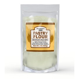Unpretentious Pastry Flour, 2 lb, Non-GMO, Great For Flaky Pastries, Pies, Muffins, Biscuits