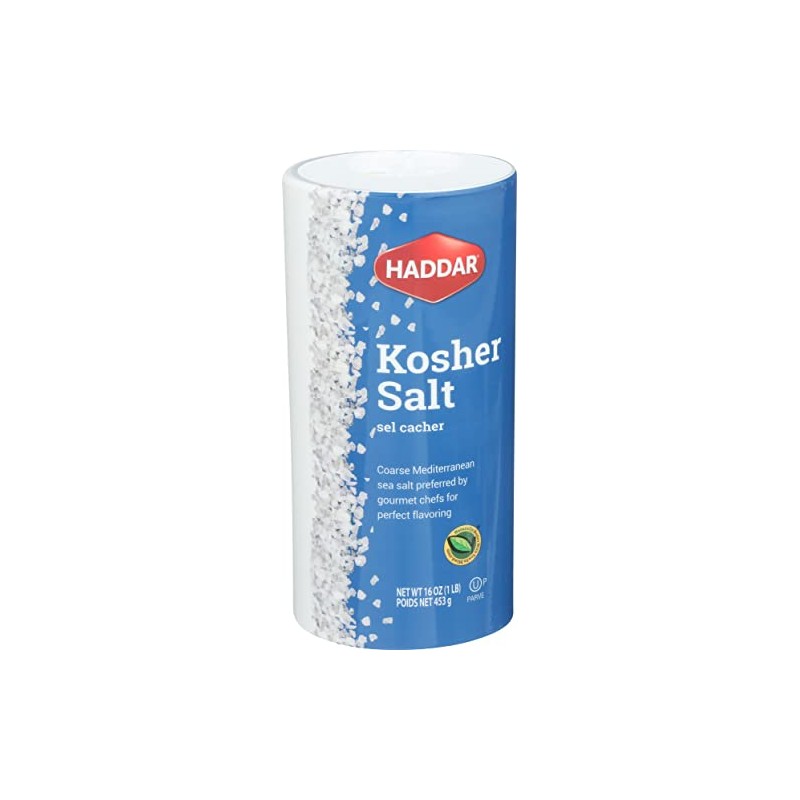 Haddar, Kosher Salt, 16 oz