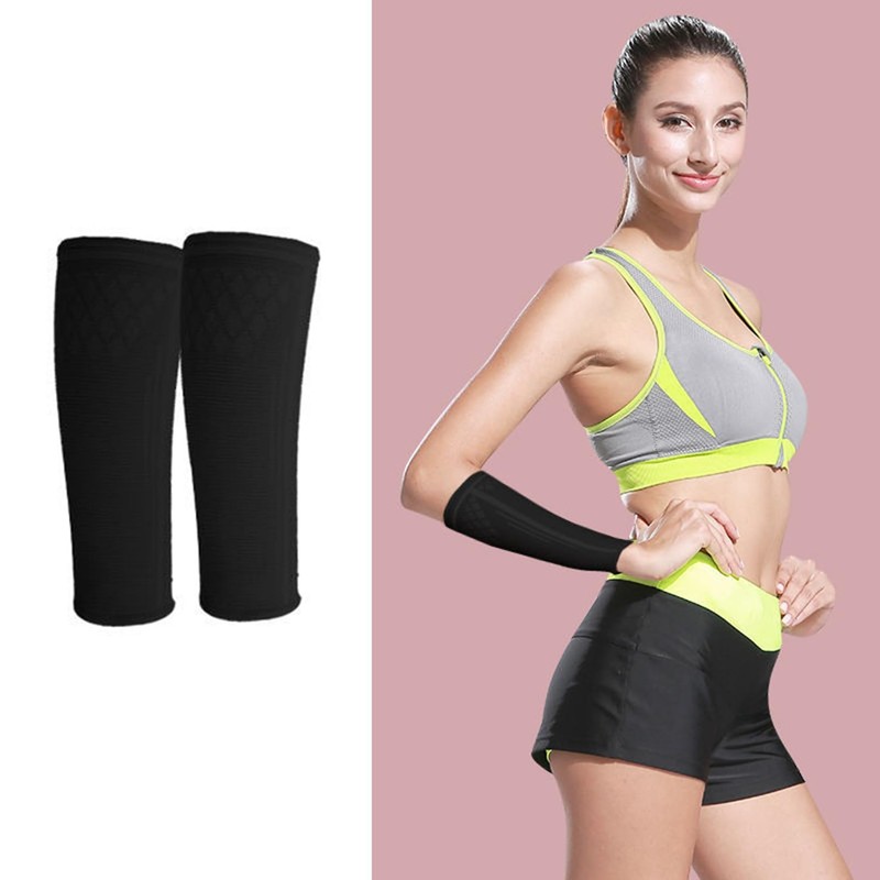 YQkangzhu 1 Pair Volleyball Arm Sleeves, 8 inch Compression Passing