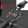 Universal Cell Phone Mount Holder Bicycle GPS Bracket360° Aluminium Motorcycle