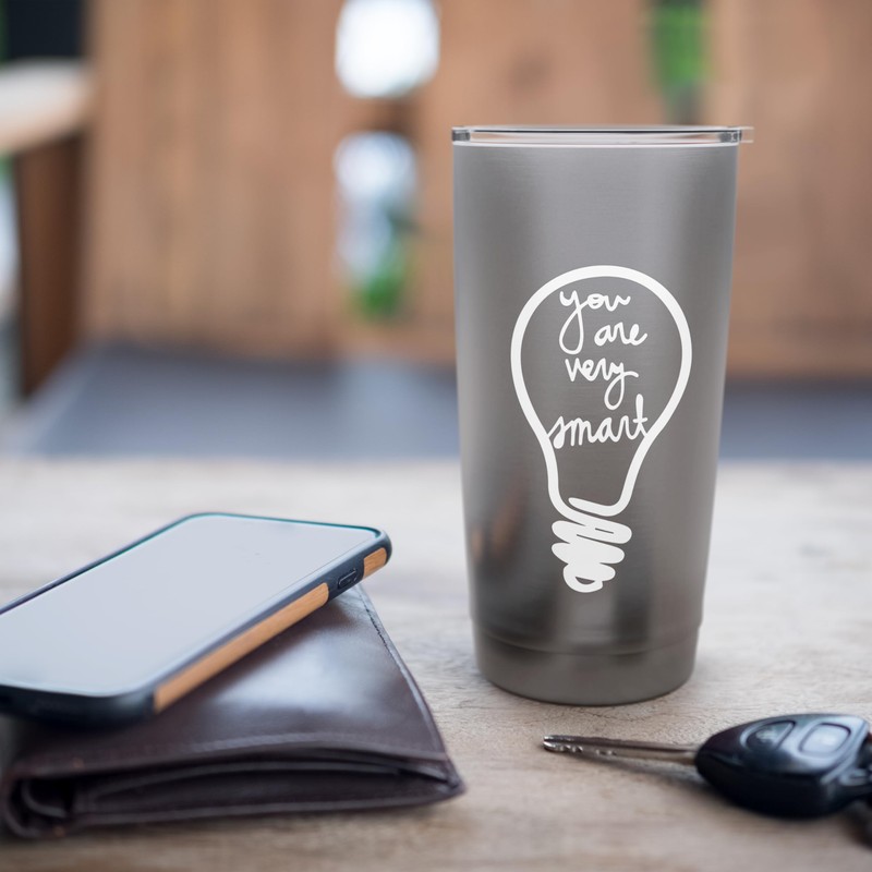 You are very smart. light bulb, idea Stainless Steel Insulated