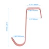 Hordion 4Pack Over Cabinet Door Hook, Carbon Steel Hanger Hook