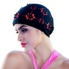 Medifier Hollow out Flowers Swim Bathing Cap for Short and