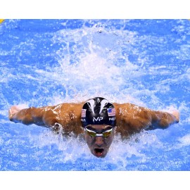 Champion 8x10 Photo MICHAEL PHELPS Swimming Olympics World Champion Gold Medal Rio