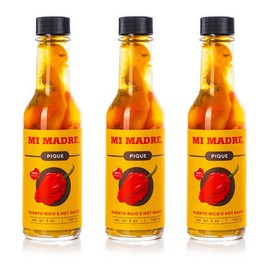 Mi Madre Pique Hot Sauce, Handcrafted in Puerto Rico, 100 Percent Natural, 5 Ounce (Pack of 3)