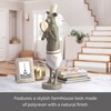 Elements Resin Chef Pig Figurine, 5.91x7.87x25 Inch, Gray
