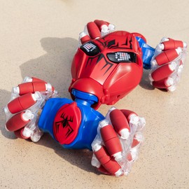 Veeniix V993 Gesture Sensing RC Stunt Car，S-Pider RC Car Toys for 8-14 Years Boys & Girls,Remote & Hand-Controlled Drift Toy with Light & Music, 360° Rotation Double Side Cars for Birthday Gifts