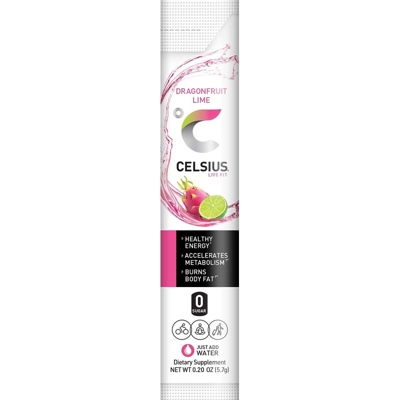 Dragonfruit Lime On-The-Go - Paquete de palillos en polvo, cero