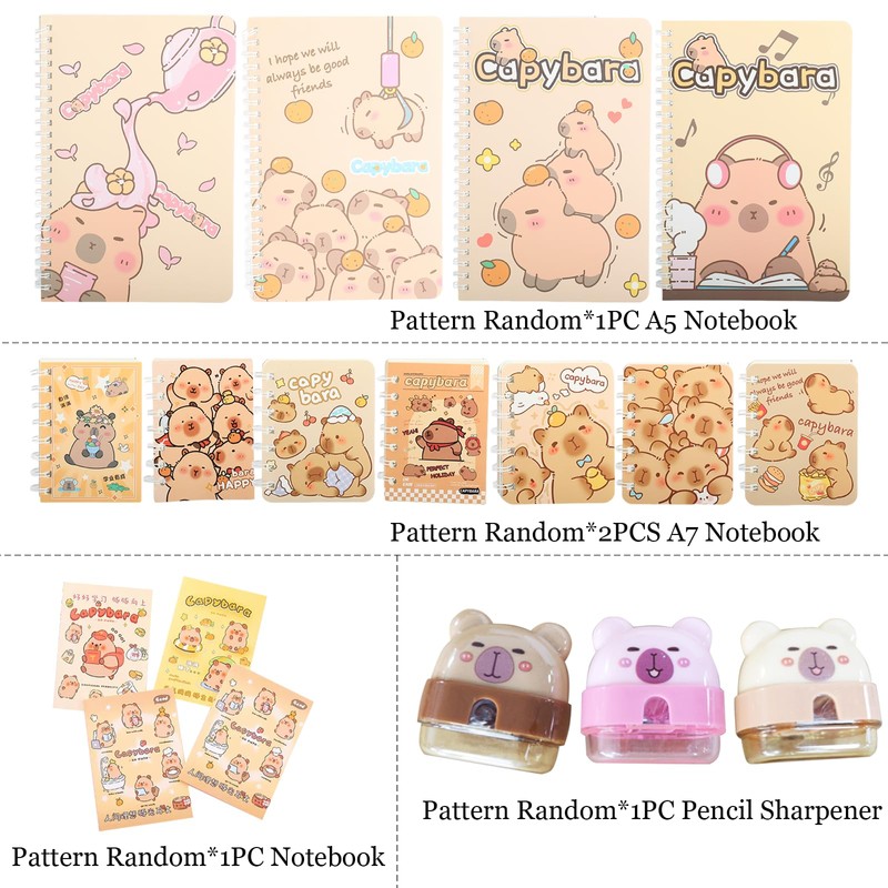 Lebaley Capybara Gifts - 15 Kinds Capybara Pencil Case，Capybara Stationery