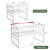 2 Pack Expandable Kitchen Wrap Organizer Rack, Height & Width