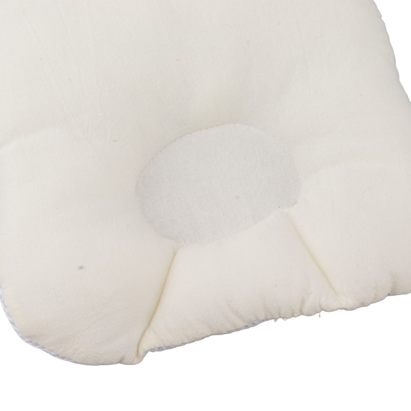 Baby Pillow Recessed Rabbit Ear Shaped 21.5cm Width Soft Breathable
