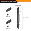 HARFINGTON 2pcs Magnetic Double Ended Screwdriver Bit 6mm PH2 2.56"